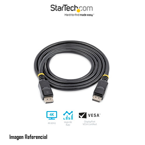 StarTech.com Cable de 2m con Candado de Seguridad de Combinación - con 4 Dígitos - Cable Antirrobo para K-Slot de Seguridad para Ordenadores Portátiles o Monitores - Cable de Acero Recubierto de Vinilo (LTLOCK4D) - Bloqueo de cable de seguridad - 2 m