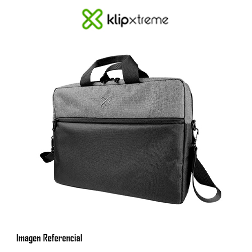 Klip Xtreme - Notebook carrying case - 15.6" - 100% polyester - Black and gray - KNC-041