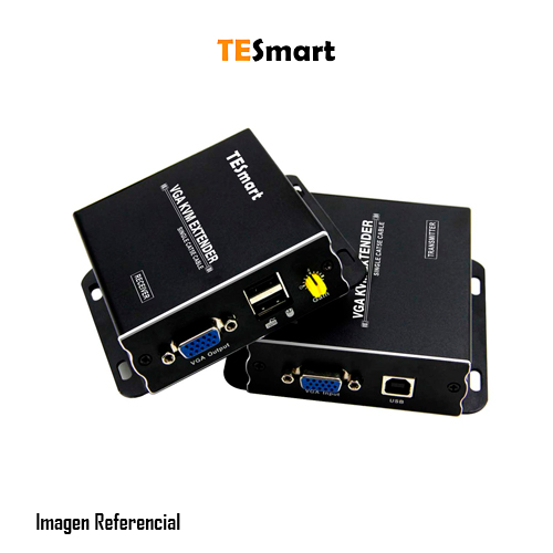 TESMART 1080P 60HZ LONG RANGE 984FT USB VGA KVM EXTENSOR SOBRE CABLE ETHERNET CAT5E CAT6 (HASTA 984FT/300M, REMITENTE + RECEPTOR)