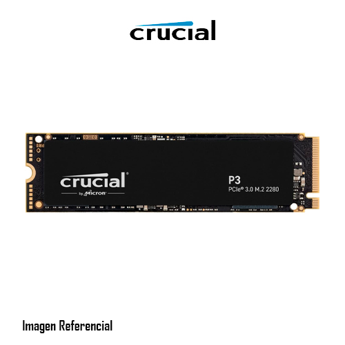DISCO SOLIDO INTERNO CRUCIAL P3 500GB NVME M.2 2280 PCIE 3.0, 3500MB/S LECTURA P/N: CT500P3SSD8
