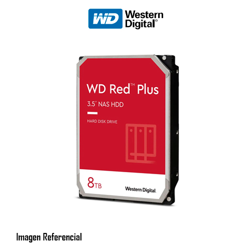 DISCO DURO INTERNO WESTERN DIGITAL RED 8TB 3.5", 5640RPM, SATA 6GBS, 128MB - P/N: WD80EFZZ