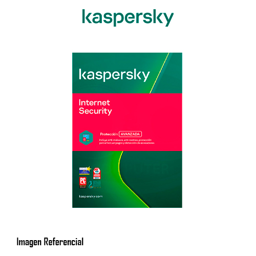 ANTIVIRUS KASPERSKY INTERNET SECURITY, 1PC, 12 MESES - P/N: KL1939DDAFS