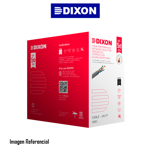 DIXON CABLE DE RED 3050 CAT.5E 305M GRIS