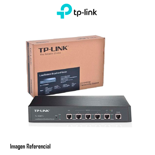ROUTER TP-LINK TL-R480T BALANCEADOR DE CARGA DE BANDA ANCHA,1 WAN, 1 LAN, 3 WAN/LAN, 10/100 MBPS - P/N: TLR480T+