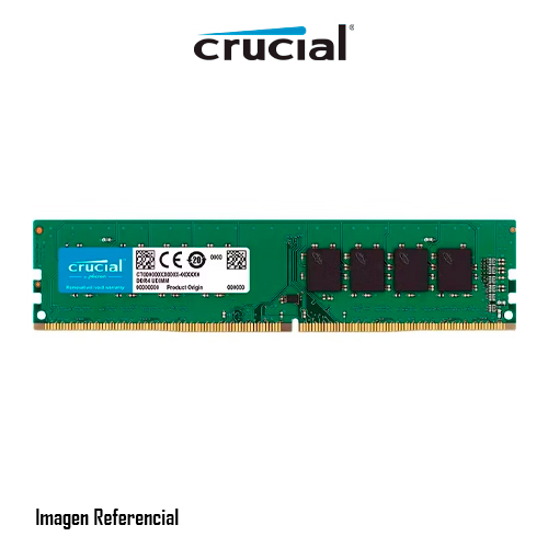 MEMORIA RAM CRUCIAL CB16GU2666, 16GB DDR4 2666MHZ, PC4-21300, UDIMM, CL-19, 1.2V - P/N: CB16GU2666