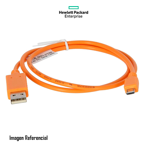 HPE Aruba Micro-USB 2.0 Console Adapter Cable - Cable USB / serie - serie TTL (H) a USB (M) - para HPE Aruba AP-203, 303, 344, 345, 504, 505, 514, 515, 534, 535, 555
