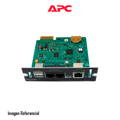 APC Network Management Card 3 with PowerChute Network Shutdown & Environmental Monitoring - Adaptador de administración remota - GigE - 1000Base-T - para P/N: SMTL2200RM2UC, SMTL2200RM2UCNC, SMTL3000RM2UC, SMTL3000RM2UCNC, SMX1500RM2UCNC