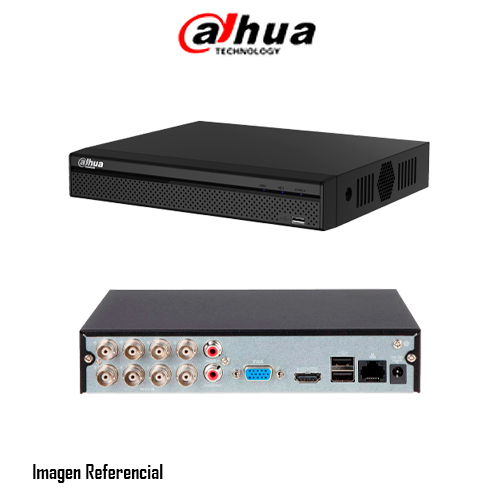 DVR DAHUA PENTABRIDO H265 8CH 4K 6IPS 8MP 1 HDMI 2 HDD P/N: XVR5208AN-4KL-X