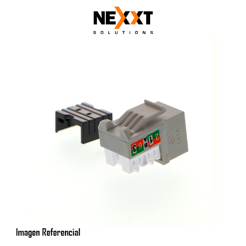 Nexxt Solutions Infrastructure - Keystone Jack - Category 6 - Cat6 Unshd KJ Grey