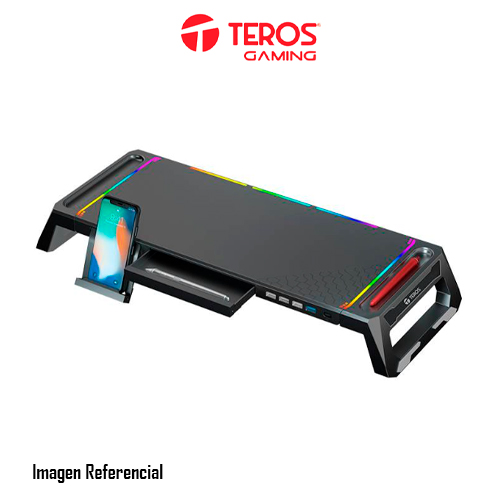 STAND PARA MONITOR TEROS TE7131N, RGB, 3 X USB 2.0, 1 X USB 3.0, NEGRO, HASTA 30KG - P/N: TE7131N