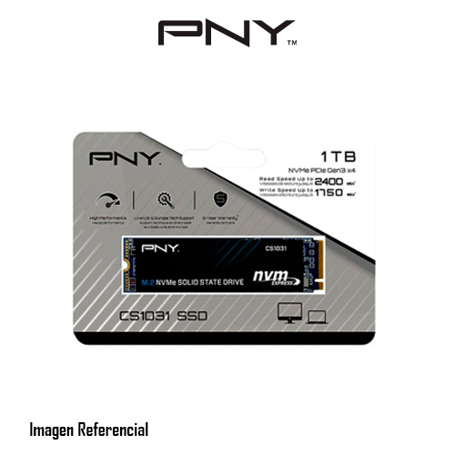 Unidad de Estado Solido PNY 1TB CS1031 M.2 2280 PCIe Gen3 x4 NVMe 1.3.