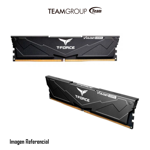 MEMORIA RAM TEAMGROUP T-FORCE VULCAN 8GB DDR5 DIMM 5200MHZ, CL40, PC5-41600, 1.25V - P/N:FLBD58G5200HC40C01
