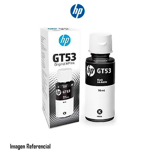 TINTA HP GT53 GT51 GT51XL BLACK 90ML, P/HP SMART TANK 115, 318, 319, 315, ,410, 415, 517, 530, 533, 615, 618, 4000 PG - P/N:1VV22AL