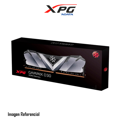 DDR4 XPG GAMMIX D30 8GB 3200MHZ SILVER/BLACK AX4U32008G16A-SB30