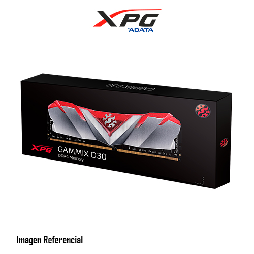 DDR4 XPG GAMMIX D30 8GB 3600MHZ SILVER/RED AX4U36008G18I-SR30