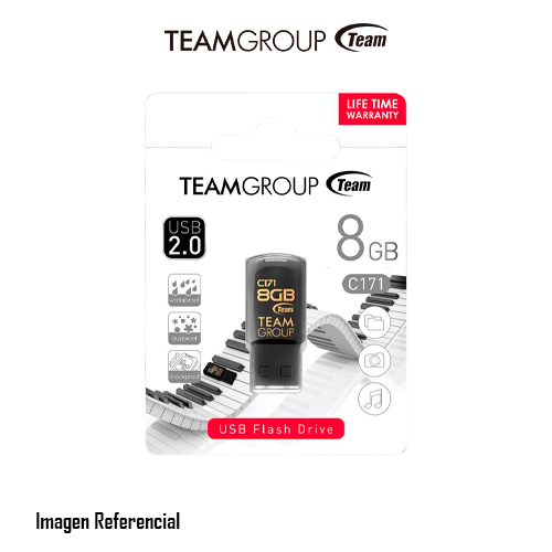 MEMORIA USB 8GB C171 2.0 TEAM GROUP (TC1718GB01) NEGRO
