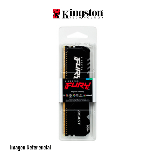MEMORIA RAM DIMM  KINGSTON FURY BEAST RGB - DDR4 - 16GB - 2666MHZ PARA PC  P/N: KF426C16BB1A/16