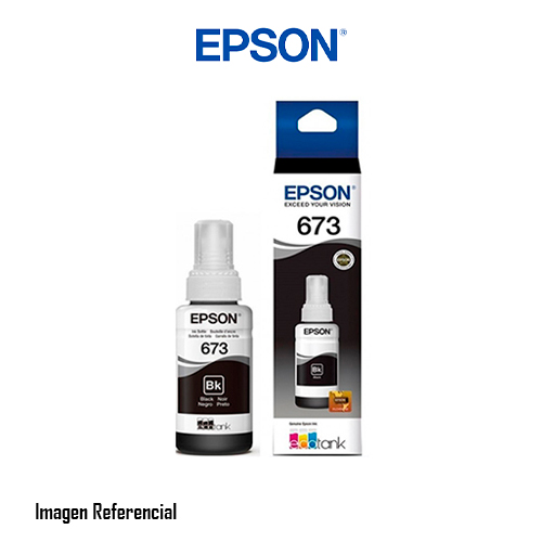 Epson T673 - Negro - original - recarga de tinta - para Epson L1800, L800, L805, L810