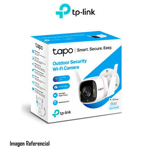 CAMARA TP-LINK TAPO C320WS V2.2, 2K QHD 3MP, VISION NOCTURNA, EXTERIOR, IP66, MAX. 512GB, WIFI 2 ANTENAS - P/N: TAPO C320WS