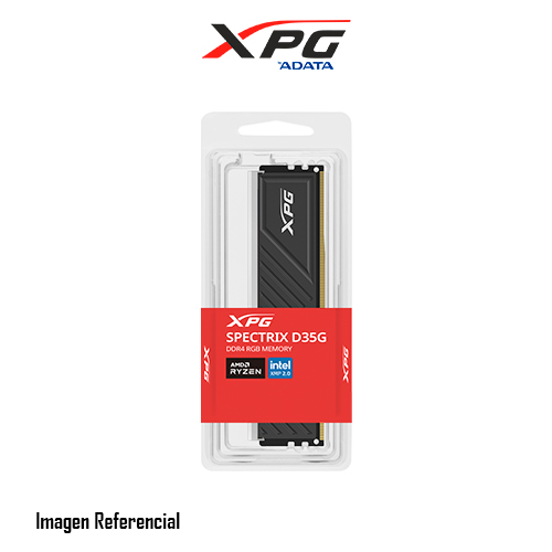 DDR4 XPG SPECTRIX D35G RGB 8GB 3200MHZ BLACK AX4U32008G16A-SBKD35G