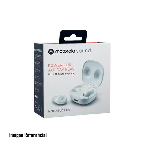 Motorola - MO Earbuds 105 White - Headphones