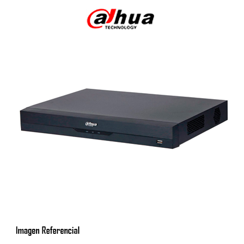 DVR DAHUA PENTAHIBRIDO, 16 CANALES, 4K, 5MP, H.265+, VGA/HDMI, 2HDD, WIZSENSE - P/N: XVR5216AN-4KL-I3
