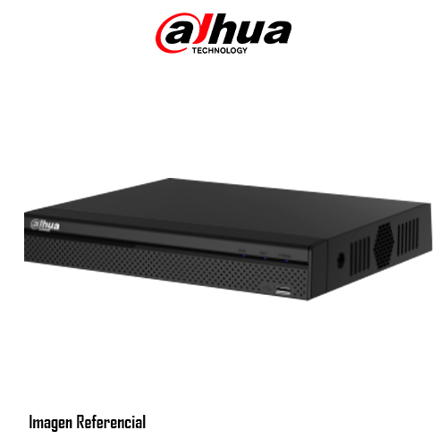 NVR DAHUA 4CH 80MBPS H265, HDMI/VGA, 2 USB 2.0, 1 PUERTO RJ45 10/100MBPS, 1 PUERTO SATA III HASTA 10TB - P/N: NVR2104HS-4KS2