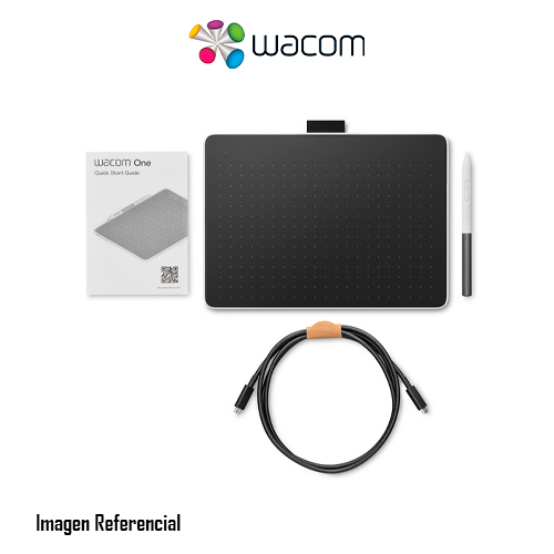 Wacom One Medium - Digitalizador - 13.5 x 21.6 cm - cableado - USB-C, Bluetooth 5.1