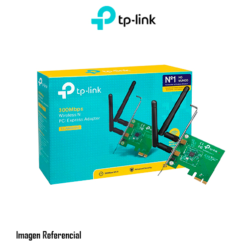 TARJETA DE RED TP-LINK  TL-WN881ND V2.2 PCI-E INALAMBRICO 300MBPS, 2 ANTENAS, BRACKET PARA ATX / MICRO ATX CASE - P/N: TL-WN881ND
