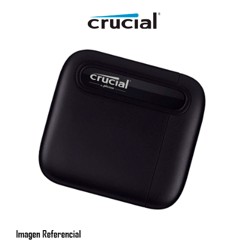 DISCO SOLIDO EXTERNO CRUCIAL X6 PORTABLE 1TB, USB 3.2 GEN 2 TIPO C, 800MB/S, WINDOWS/MACOS/ANDROID/XBOX ONE - P/N: CT1000X6SSD9