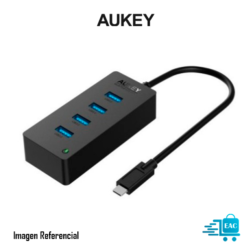 HUB USB 3.0,4-PUERTOS AUKEY TIPO C