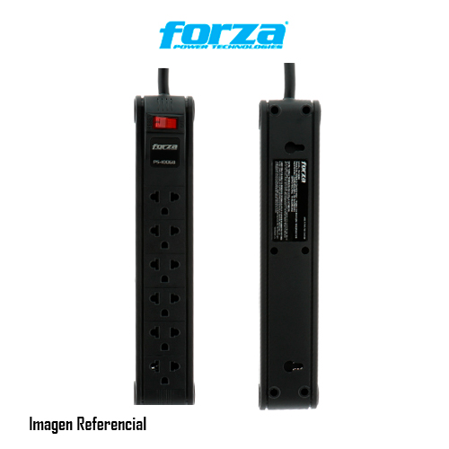 Forza - Power strip - 6 Tomas de Corriente - Univ NEMA 10ft Cable