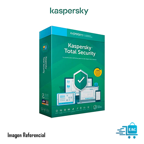 ANTIVIRUS KASPERSKY TOTAL SECURITY, PARA 5PC,  LICENCIA 12 MESES - P/N: 7709015390573