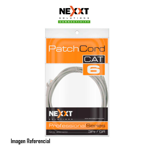 Nexxt Patch Cord Cat6 3Ft. GR 
