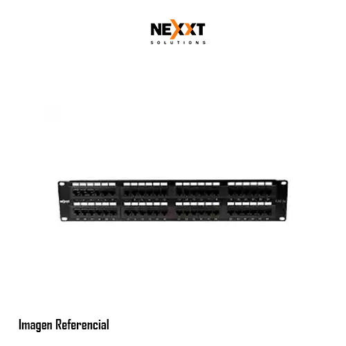 Nexxt - Tablero de conexiones - CAT 5e - 19" - 48 puertos