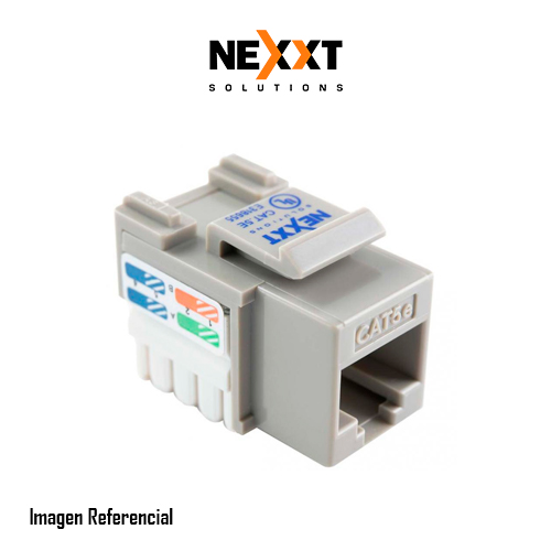 Nexxt - Modular insert - RJ-45 - gray - 1 port