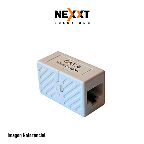 Módulo Acoplador en línea Nexxt Solutions Cat6 RJ-45 - Una forma práctica y económica para extender sus cables de interconexión. Facilita la prolongación del cableado sin reducir el desempeño de la conexión