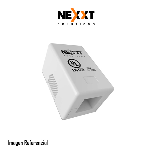 Nexxt Unloaded Surface Mount Box 1 Port White