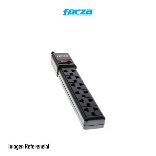 Forza  -  PS Series PS-001B - Banda de potencia - CA 120-220 V - conectores de salida: 6 - negro