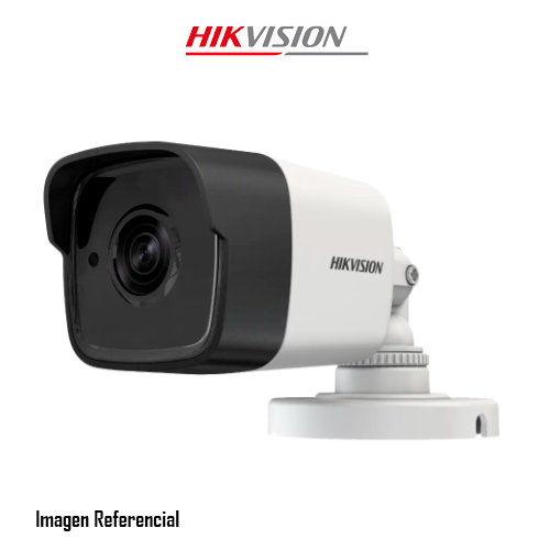 Hikvision Turbo HD Camera DS-2CE16H0T-ITPF - Cámara de videovigilancia - para exteriores - resistente a la intemperie - color (Día y noche) - 5 MP - 1080p - montaje M12 - focal fijado - compuesto, AHD, CVI, TVI - DC 12 V