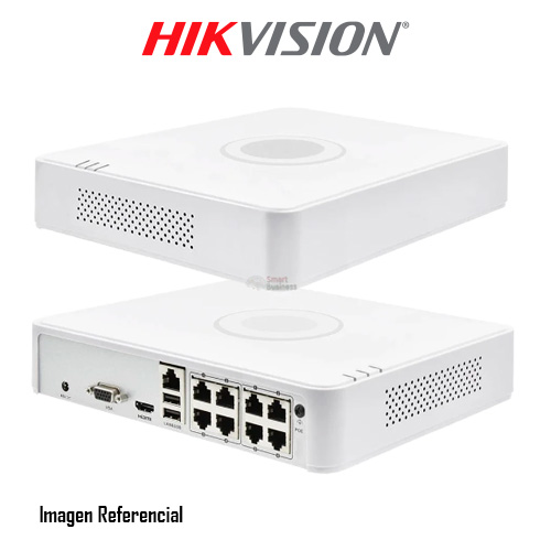 HIK - 8ch NVR 4MP H264+ 1 SATA 8 PoE mini 1U case