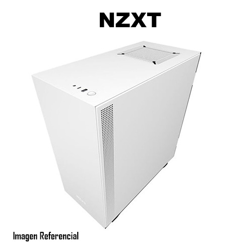 NZXT H series H510 - Torre - ATX - panel lateral con ventana - sin fuente de alimentación - blanco mate - USB/Audio