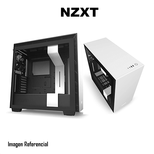NZXT H series H710 - Torre - placa ATX extendida - panel lateral con ventana (cristal templado) - sin fuente de alimentación - blanco mate - USB/Audio