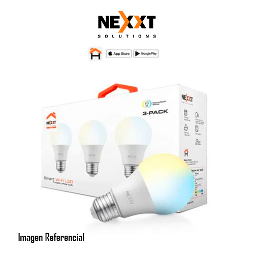 Nexxt Solutions Connectivity - Light Bulb - A19 CCT 220V 3PK