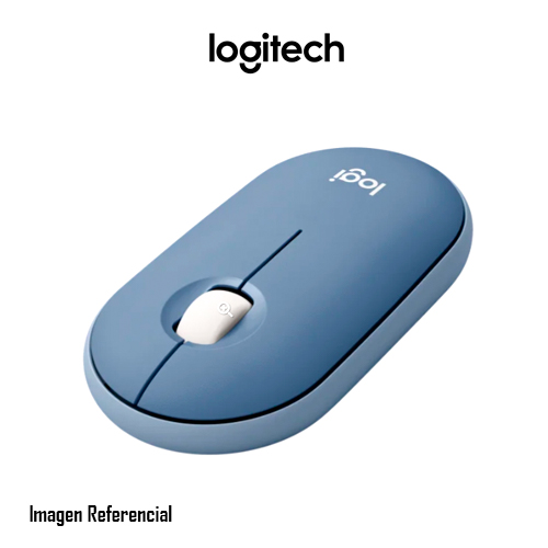 Logitech Pebble M350 - Ratón - óptico - 3 botones - inalámbrico - Bluetooth, 2.4 GHz - receptor inalámbrico USB - gris azulado
