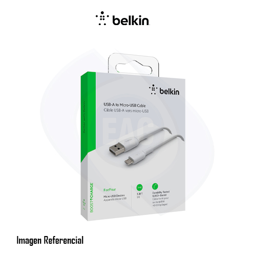 Belkin BOOST CHARGE - Cable USB - Micro-USB tipo B (M) a USB (M) - 1 m - blanco