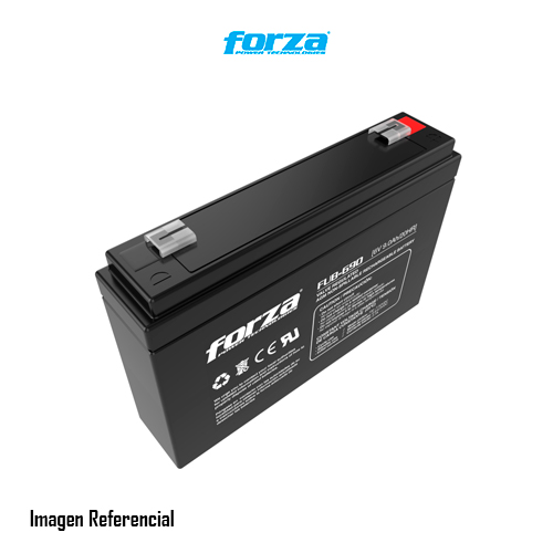 Forza FUB-690 - Battery - DC 6V - 9 Ah - batería VRLA - Batería recargable que se puede montar en cualquier orientación y no requiere mantenimiento.