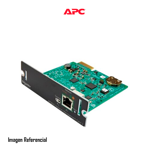 APC Network Management Card 3 with PowerChute Network Shutdown - Adaptador de administración remota - GigE - 1000Base-T - para P/N: SMTL2200RM2UC, SMTL2200RM2UCNC, SMTL3000RM2UC, SMTL3000RM2UCNC, SMX1500RM2UCNC