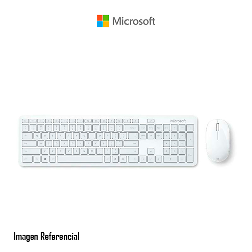 Microsoft Bluetooth Desktop - Juego de teclado y ratón - inalámbrico - Bluetooth 4.0 - español (Latinoamérica) - Glaciar