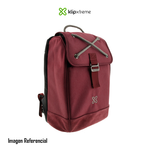 Klip Xtreme - Notebook carrying backpack - 1680D polyester - Business red - 14.1in Slim laptops